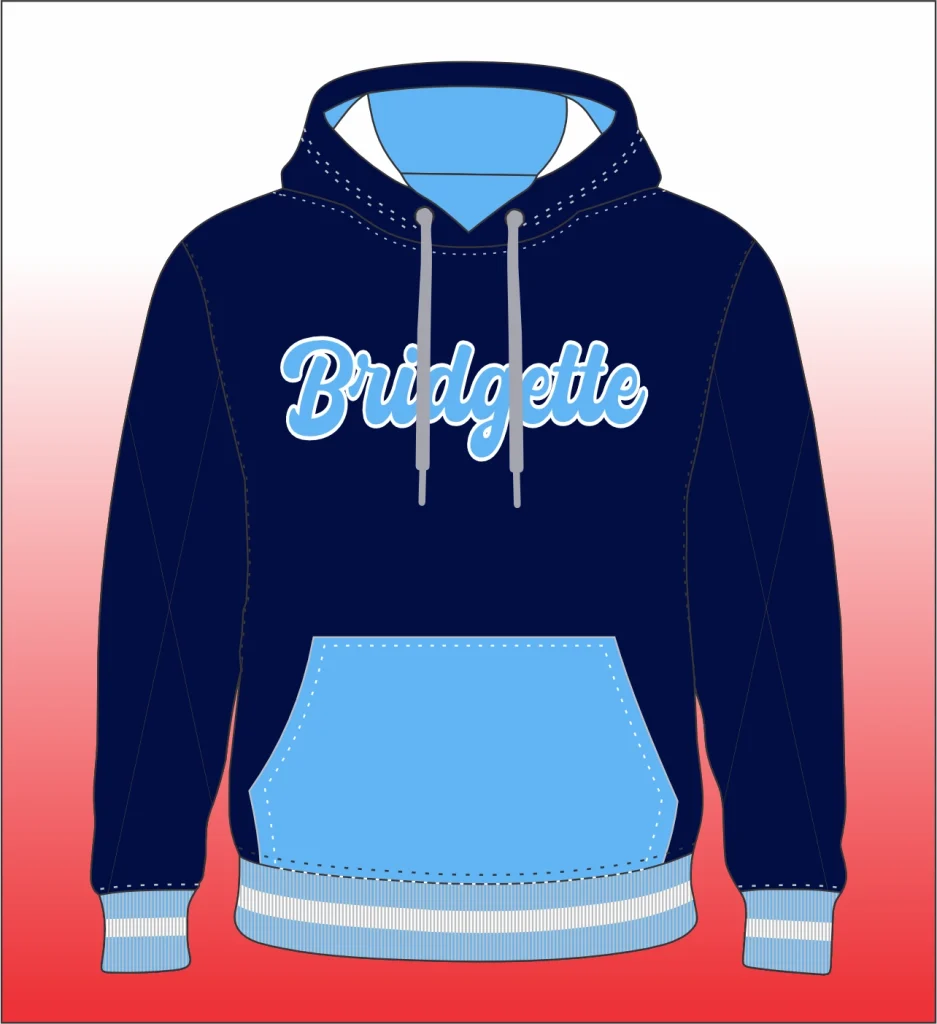 Contrast shoulder‑stripe hoodie in soft fleece, relaxed fit with bold shoulder stripes for street and team wear