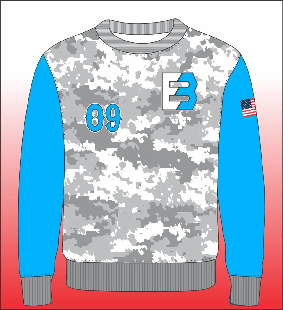 Sweatshirt with vibrant color pop sleeves, soft and stylish.