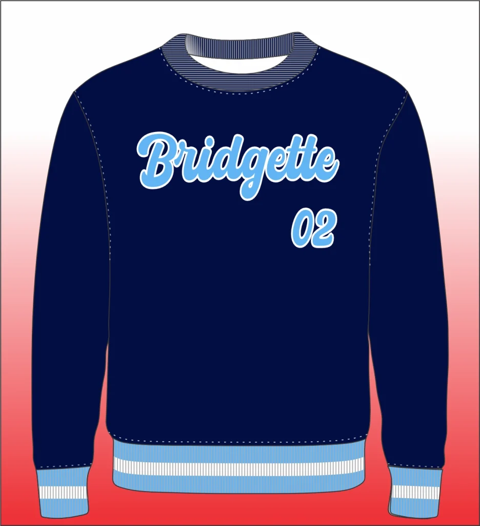 Sweatshirt with bold contrast shoulder stripe