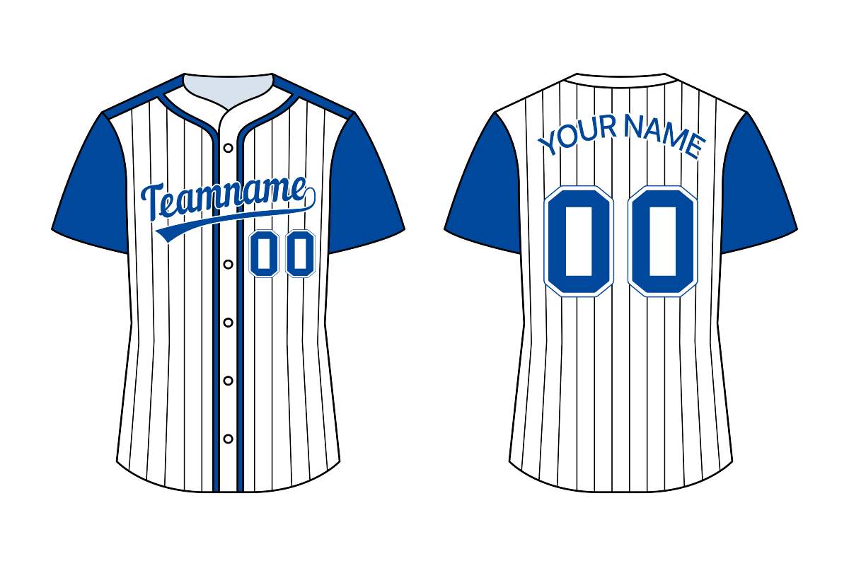 Durable 2-button baseball jersey with comfort, style, performance