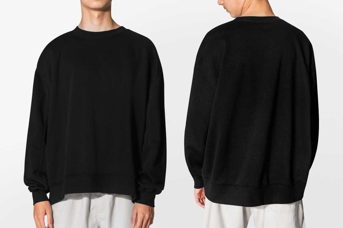 Minimalist sweatshirt design in premium soft fabric