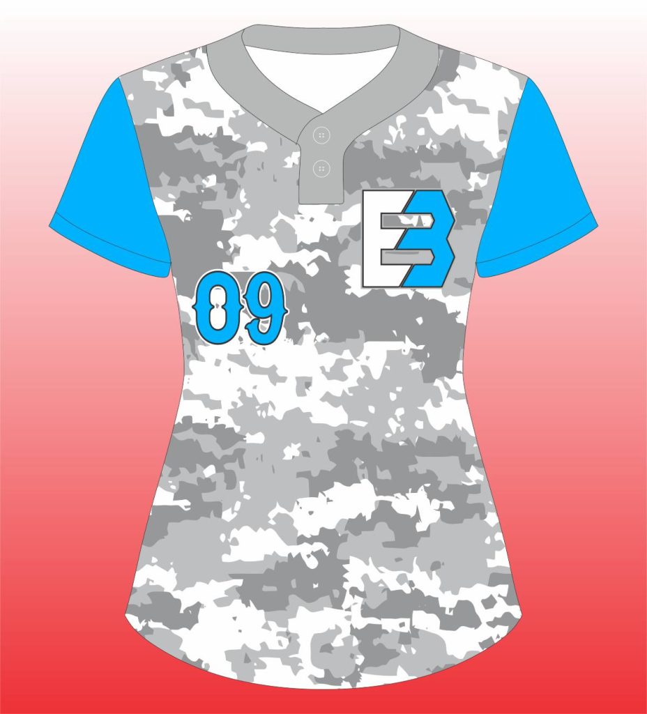 Softball 2 Button Color-Pop Sleeves – Stylish & Durable Team Jersey