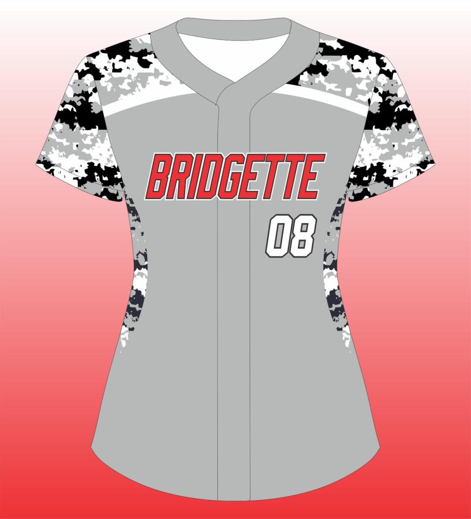Softball Full Button Pro Yoke Panel Jersey