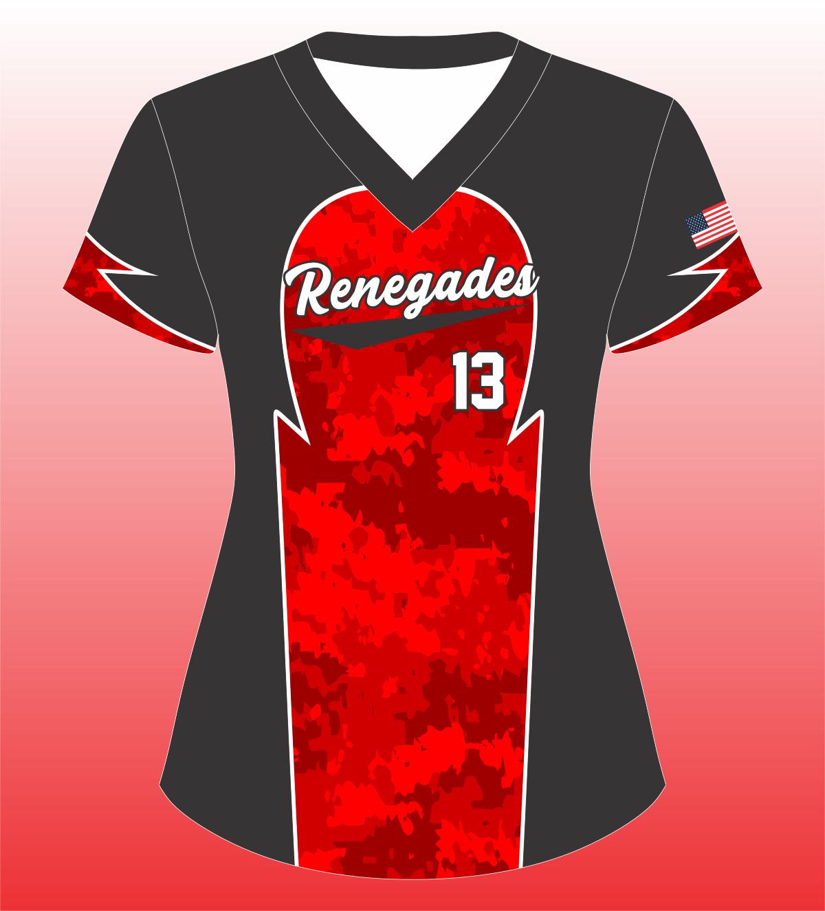 Softball V Neck Aggressor Side Panels Durable & Stylish Team Uniform