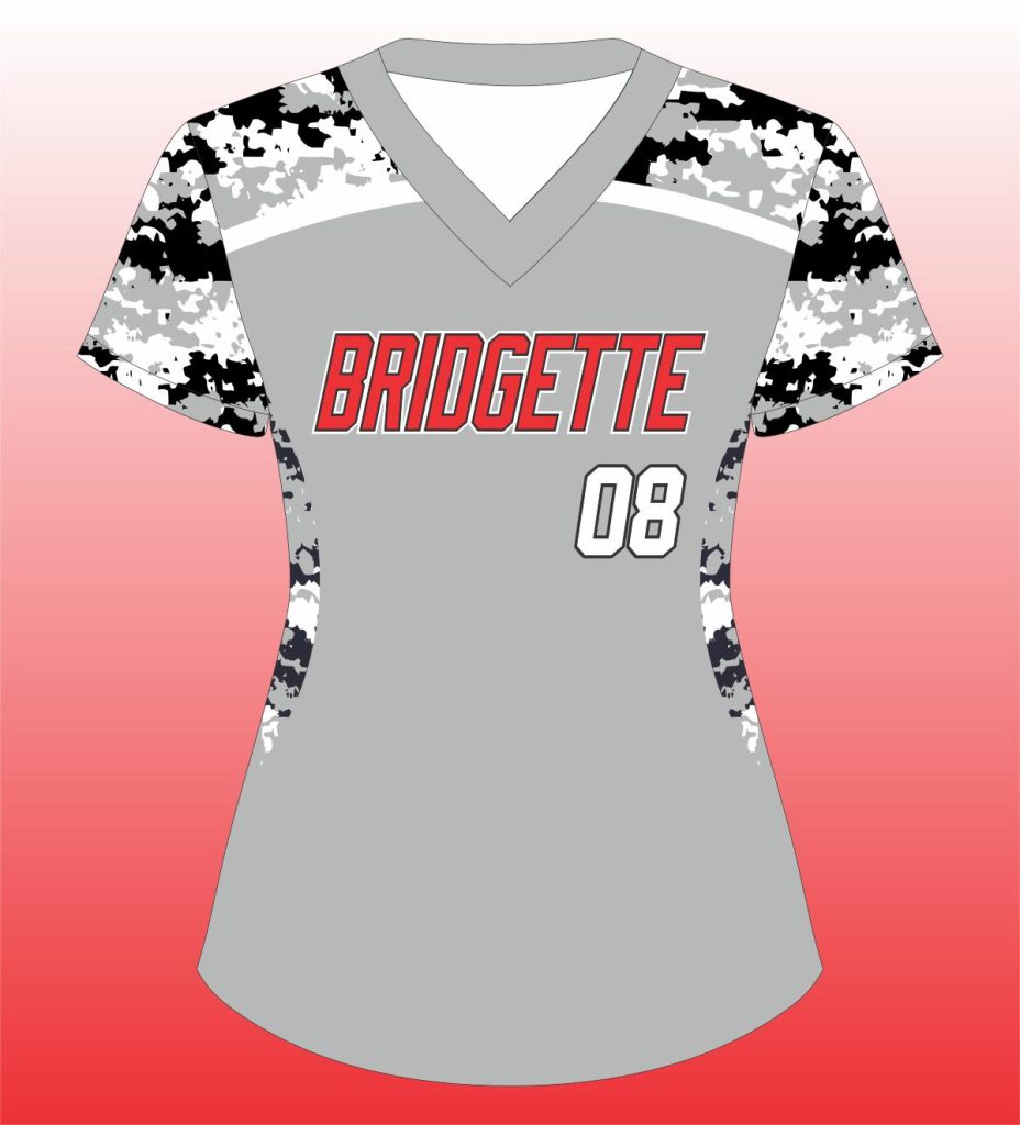 Softball V Neck Pro Yoke Panel Custom Team Uniform
