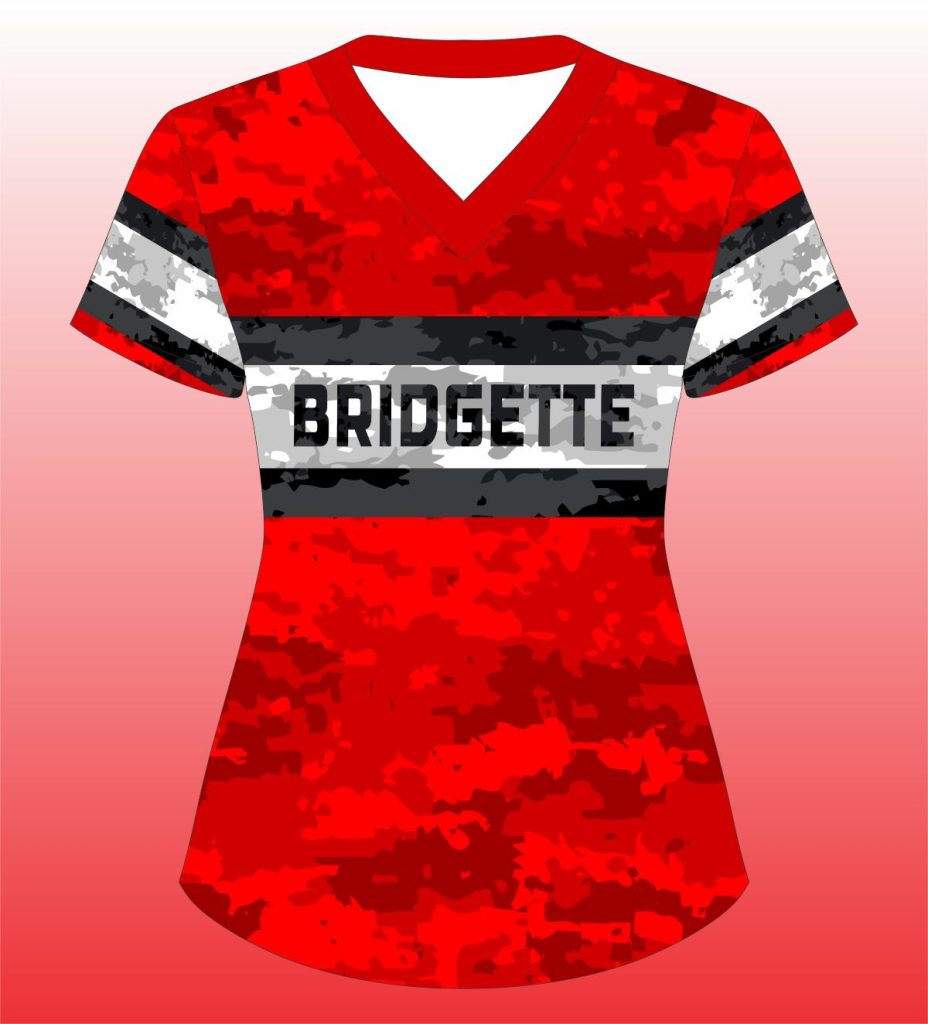 Classic varsity look with a bold chest stripe, made for softball teams and clubs.